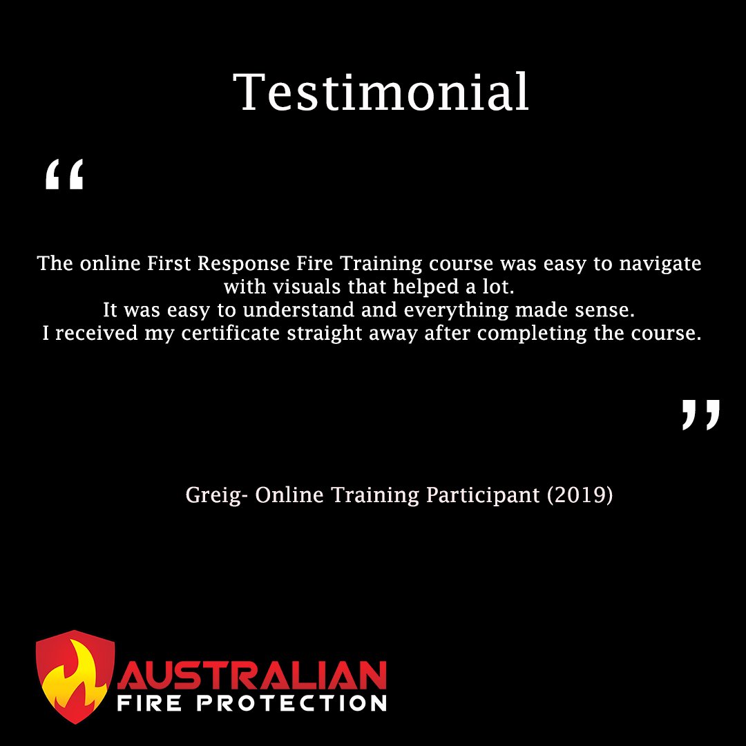 Testimonial_Greig_B&W fire extinguisher course online