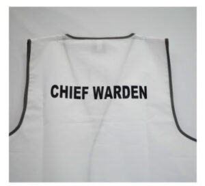 Chief Warden Vest White
