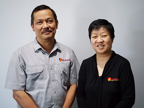 Patrick and Iris Hall Directors of Australian Fire Protection