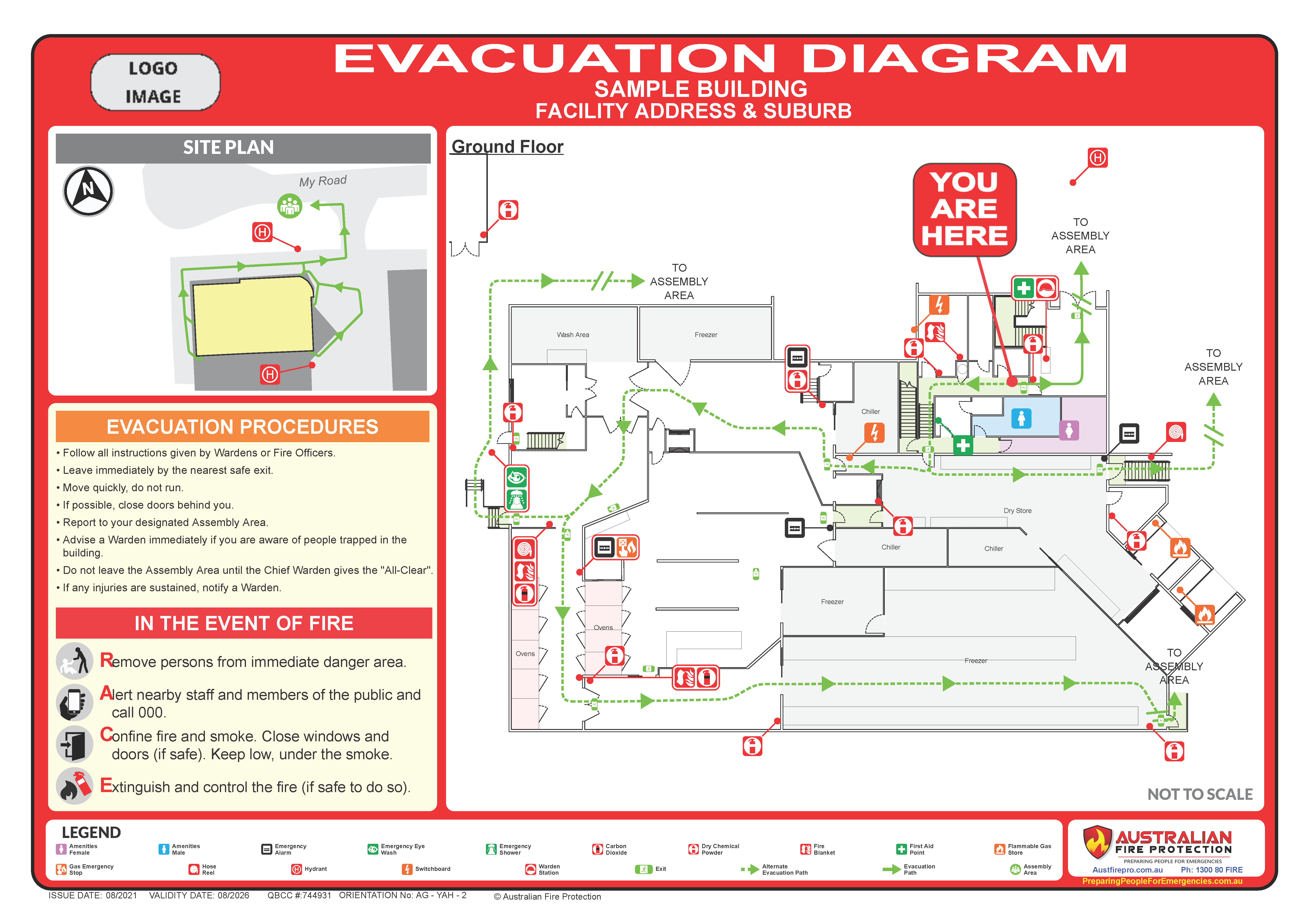 Sample_Evacuation Diagram fire evacuation diagram